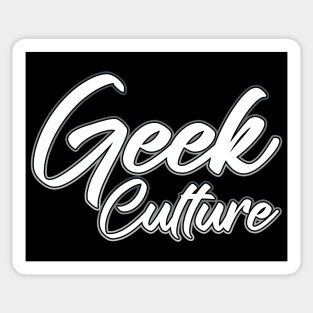 Geek Culture grey Sticker